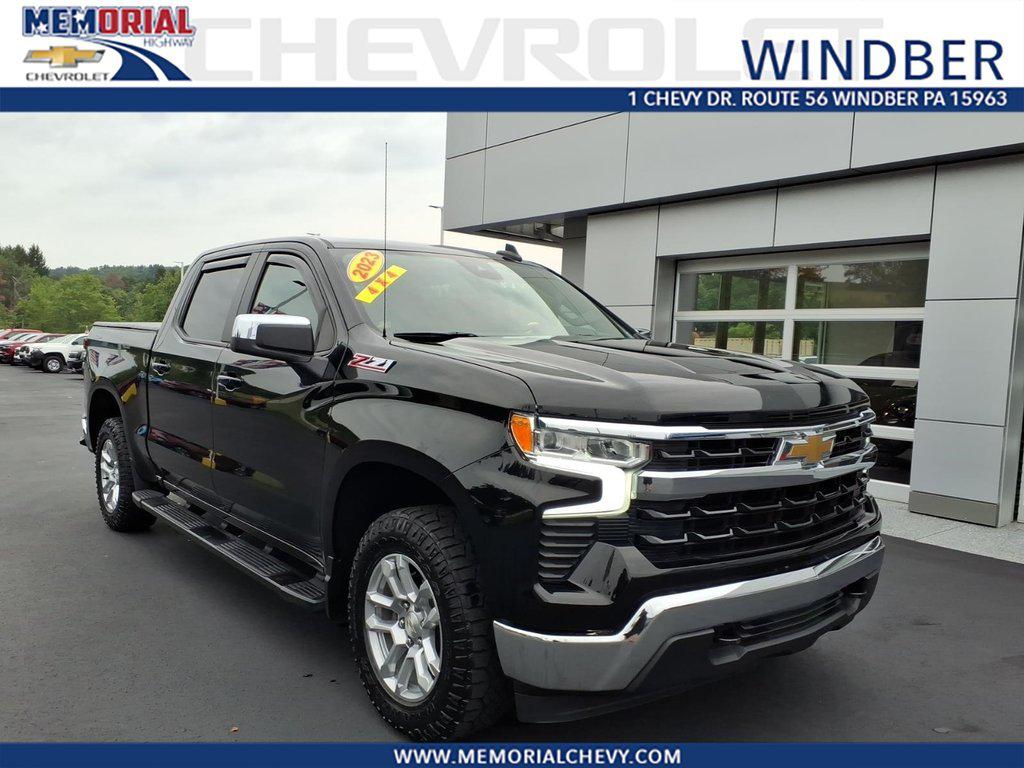Black 2023 Chevrolet Silverado 1500 Pickup Truck Four-Wheel Drive Automatic