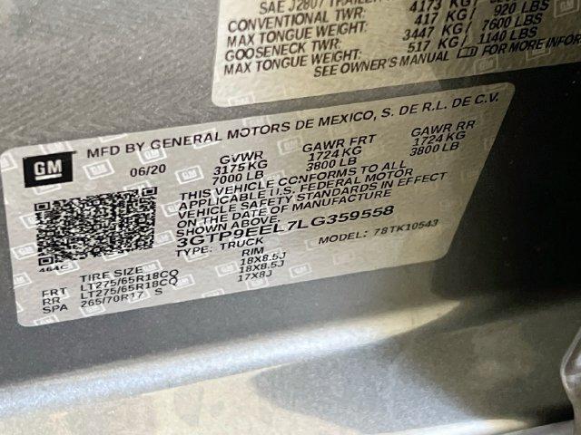 2020 GMC Sierra 1500 4WD Crew Cab Short Box AT4