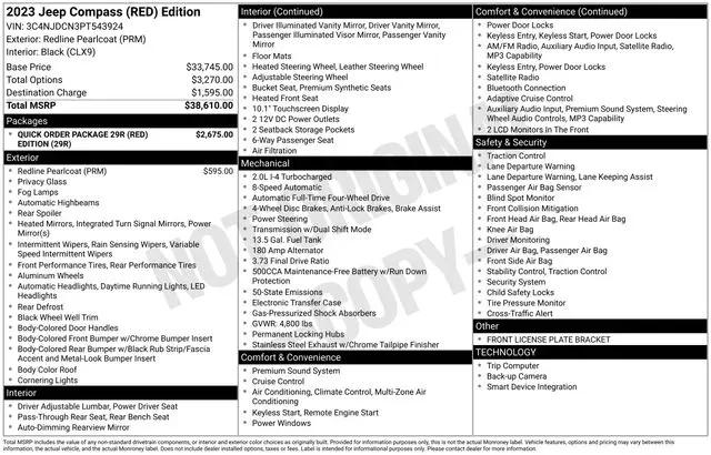 2023 Jeep Compass RED Edition 4x4