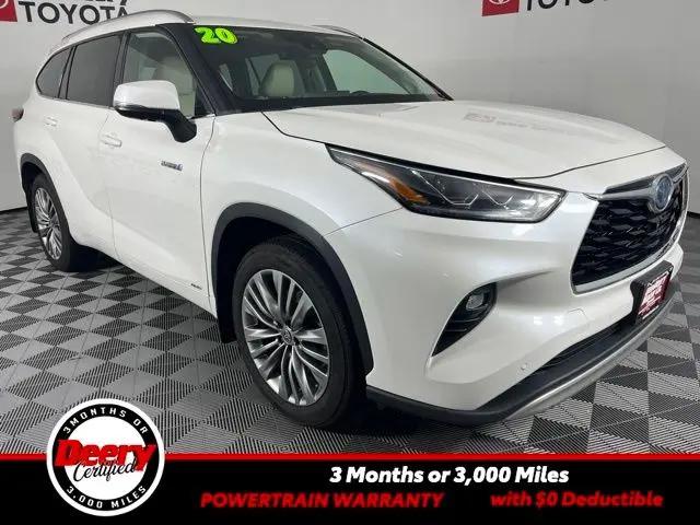 2020 Toyota Highlander Hybrid Platinum for sale in Cedar Falls, IA