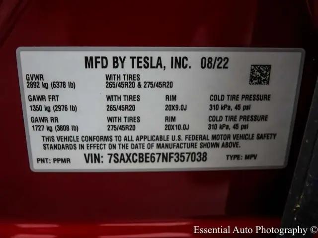 2022 Tesla Model X Plaid Tri Motor All-Wheel Drive