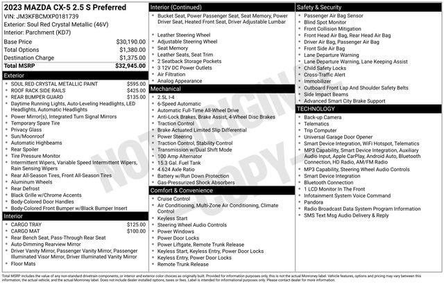 2023 Mazda CX-5 2.5 S Preferred