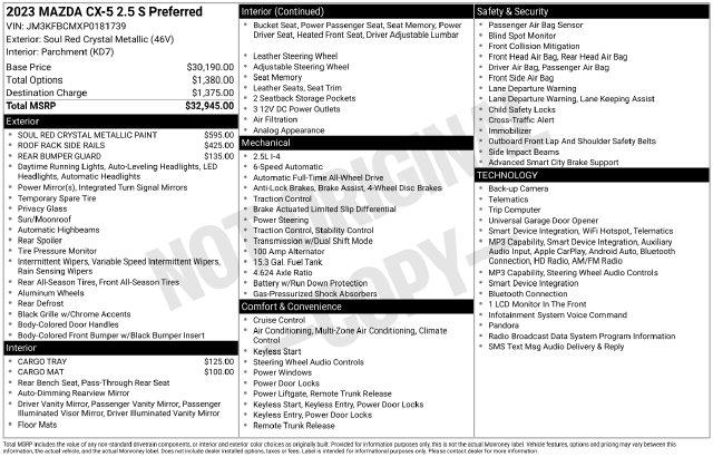 2023 Mazda CX-5 2.5 S Preferred