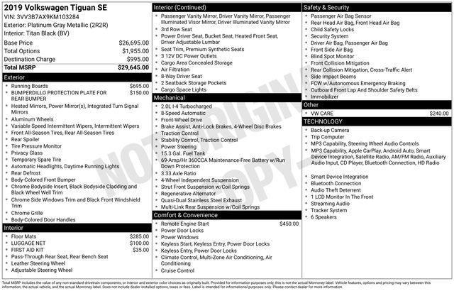 Used 2019 Volkswagen Tiguan 2.0T SE For Sale in Olive Branch, MS