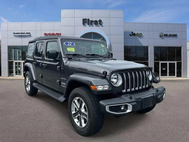 2022 Jeep Wrangler Unlimited Sahara 4x4 for sale in North Attleboro, MA