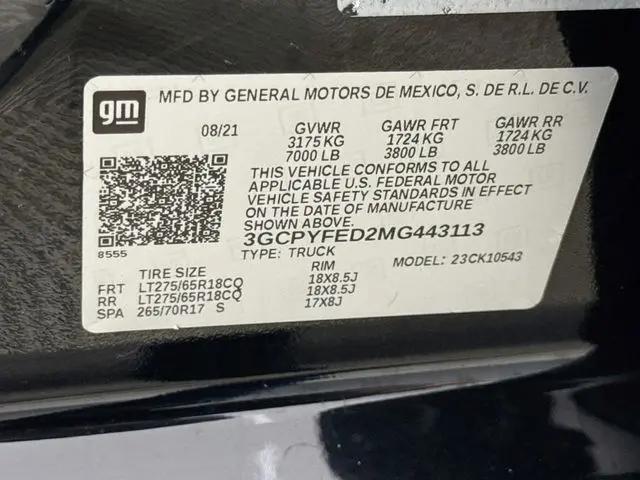 2021 Chevrolet Silverado 1500 4WD Crew Cab Short Bed LT Trail Boss