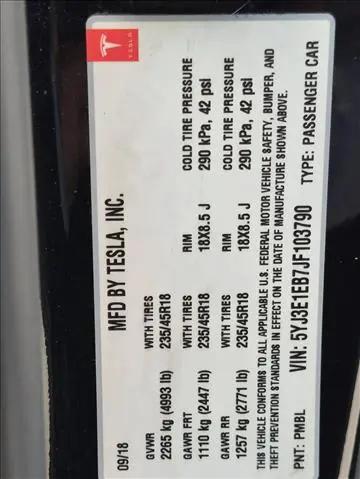 2018 Tesla Model 3 Long Range