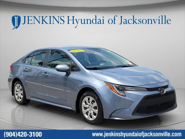 2020 Toyota Corolla LE for sale in JACKSONVILLE, FL