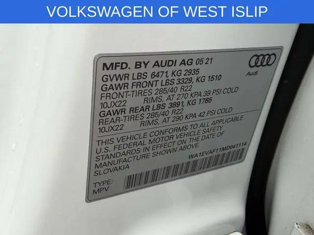 2021 Audi Q8 Premium Plus 55 TFSI quattro Tiptronic