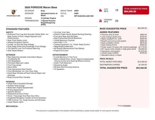 2020 Porsche Macan Macan