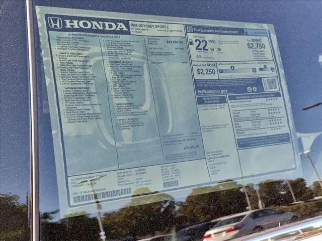 2026 Honda Odyssey Sport-L