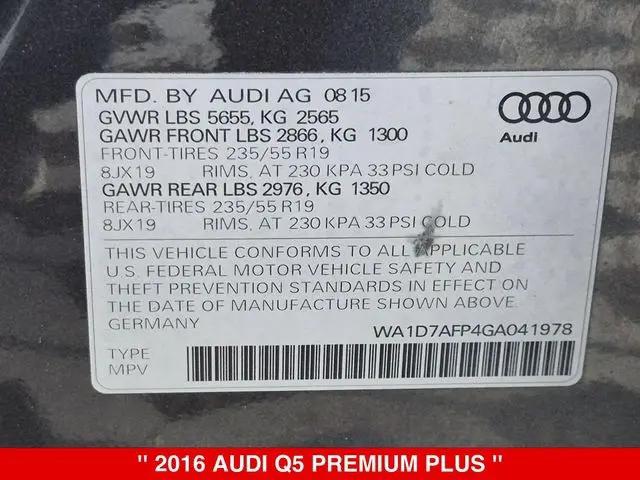 2016 Audi Q5 3.0T Premium Plus