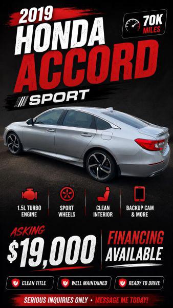 2019 Honda Accord Sport for sale in Talladega, AL