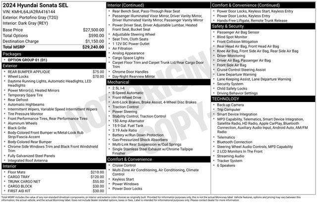 Used 2024 Hyundai Sonata SEL For Sale in Olive Branch, MS