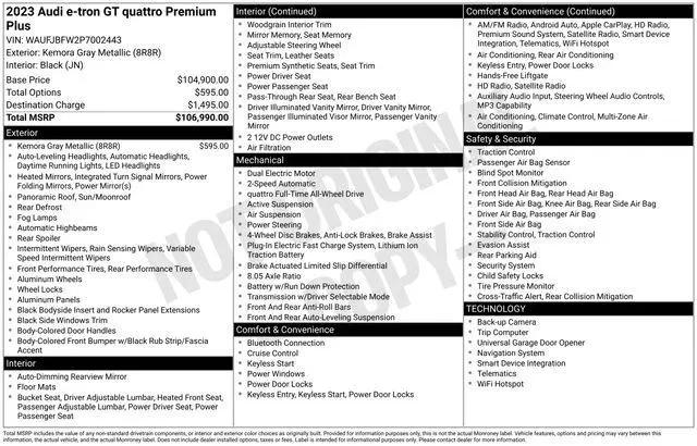 2023 Audi e-tron GT Premium Plus quattro for sale in Annapolis, MD