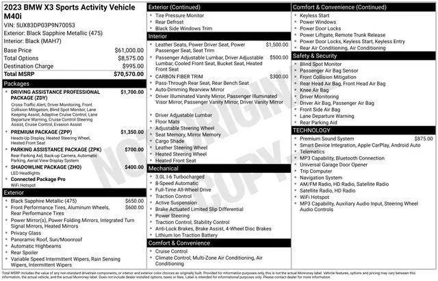 2023 BMW X3 M40i for sale in Castle Rock, CO