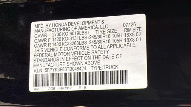 2026 Honda Ridgeline Black Edition