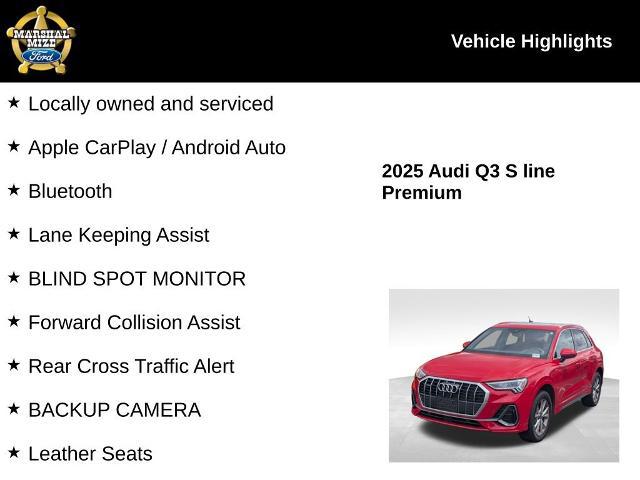 2025 Audi Q3 Premium 45 TFSI S line quattro Tiptronic