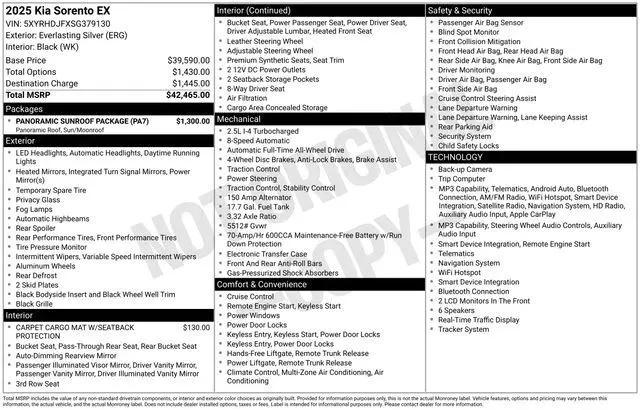 2025 Kia Sorento EX for sale in Norwalk, OH