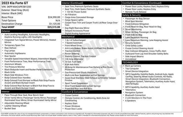 2023 Kia Forte GT for sale in Norwalk, OH