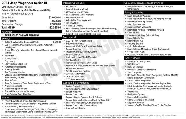 2024 Jeep Wagoneer Series III 4x4 for sale in FARGO, ND