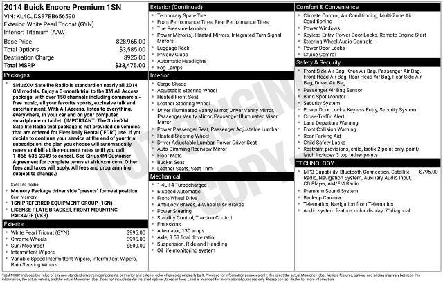 2014 Buick Encore Premium for sale in El Dorado Springs, MO