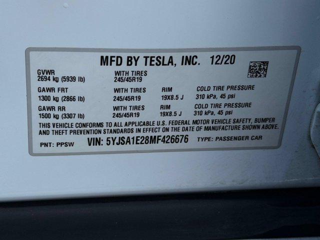 2021 Tesla Model S Long Range Dual Motor All-Wheel Drive