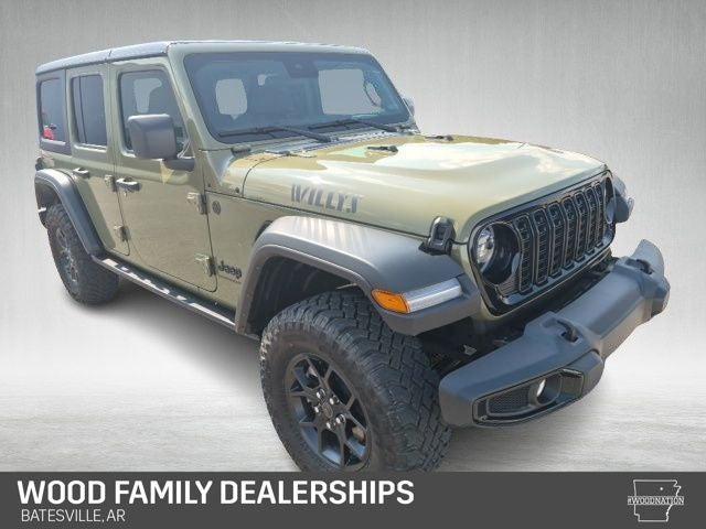 2025 Jeep Wrangler 4-Door Willys 4x4 for sale in Batesville, AR