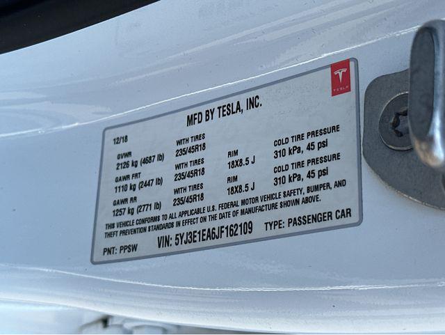 2018 Tesla Model 3 Unknown
