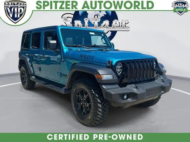 2020 Jeep Wrangler Willys 4x4 for sale in Northfield, OH