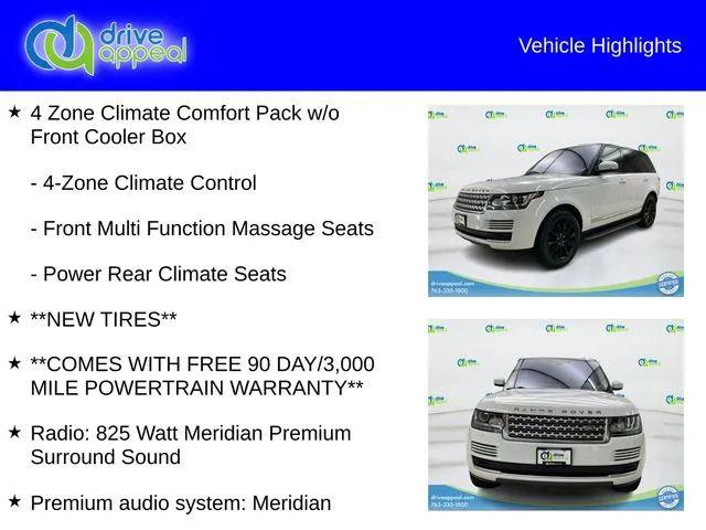 2016 Land Rover Range Rover 3.0L V6 Supercharged HSE