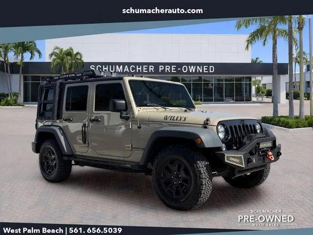 2018 Jeep Wrangler JK Unlimited Willy Wheeler W 4x4 for sale in West Palm Beach, FL