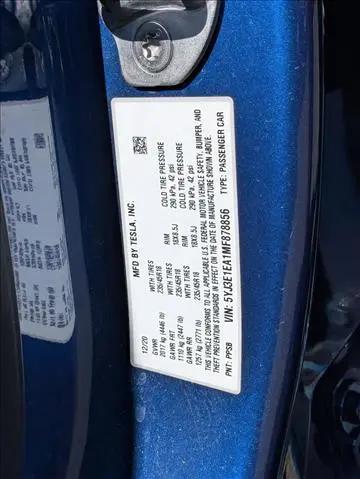 2021 Tesla Model 3 Standard Range Plus Rear-Wheel Drive