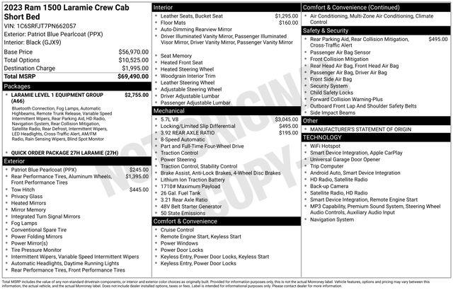 2023 Ram 1500 Laramie Crew Cab 4x4 57 Box