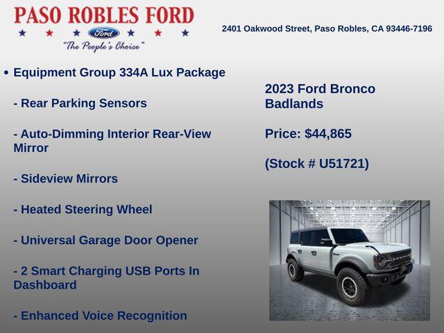 2023 Ford Bronco Badlands