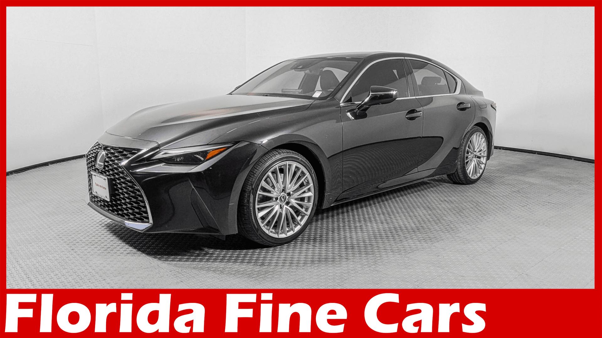 Black (Caviar) 2022 Lexus IS Sedan All-Wheel Drive Automatic