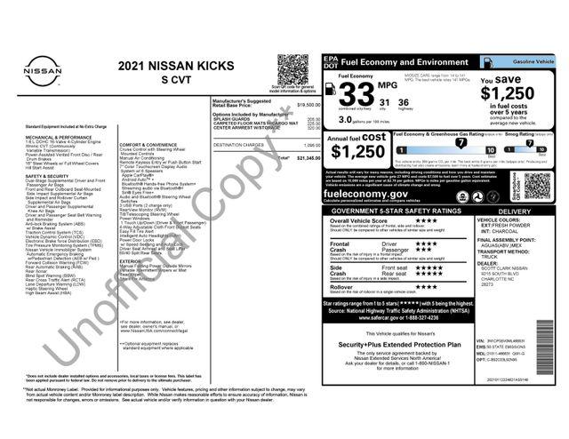Used 2021 Nissan Kicks S Xtronic CVT For Sale in Millington, TN