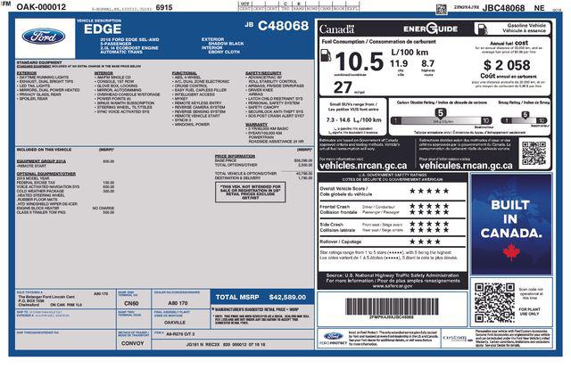 2018 Ford Edge SEL