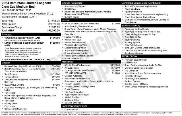 2024 Ram 2500 Limited Longhorn Crew Cab 4x4 64 Box