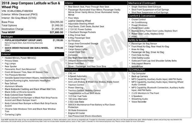 2018 Jeep Compass Altitude FWD