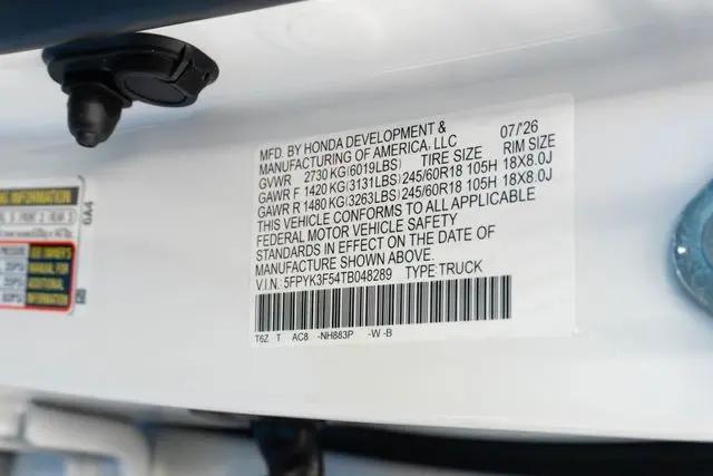 2026 Honda Ridgeline RTL