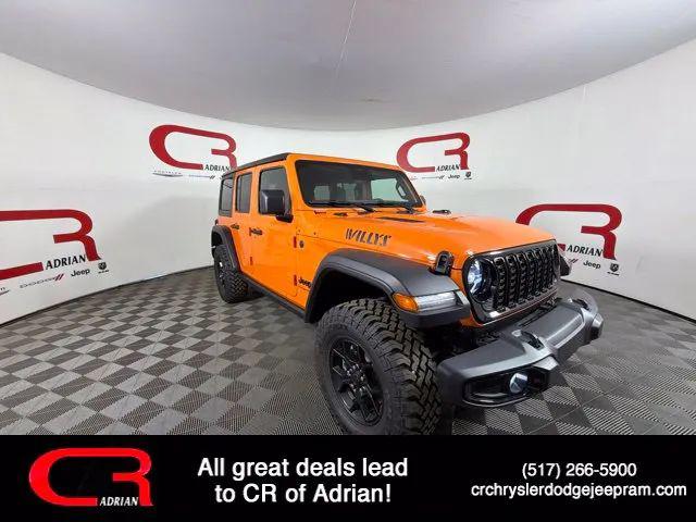 2026 Jeep Wrangler 4-Door Willys 4x4 for sale in Adrian, MI