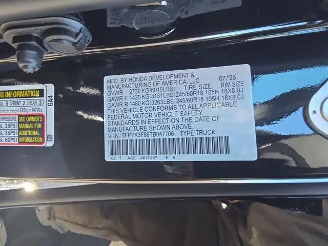 2026 Honda Ridgeline Black Edition