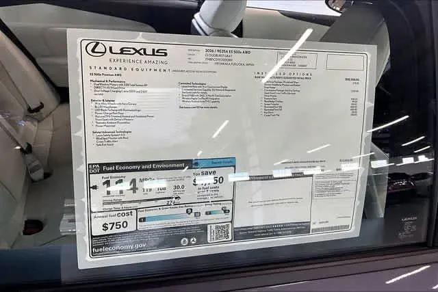 2026 Lexus 500e Premium AWD