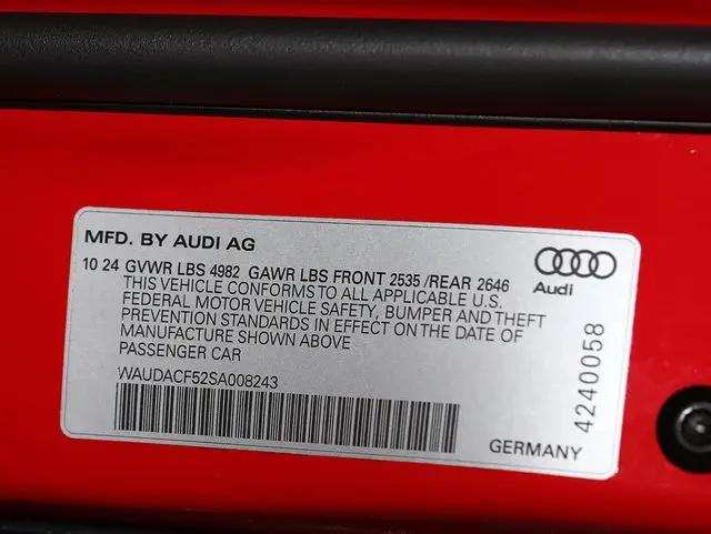 2025 Audi A5 Sportback Premium 45 TFSI S line quattro S tronic