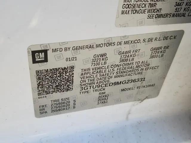 2021 GMC Sierra 1500 4WD Crew Cab Short Box Elevation