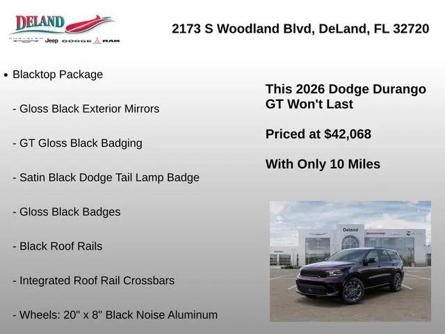 2026 Dodge Durango GT RWD