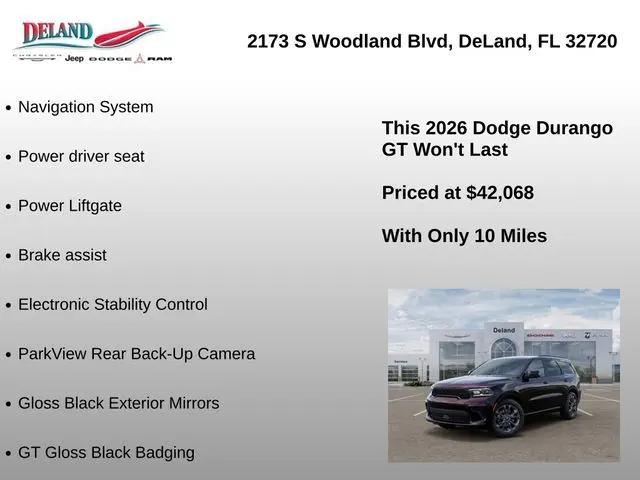 2026 Dodge Durango GT RWD