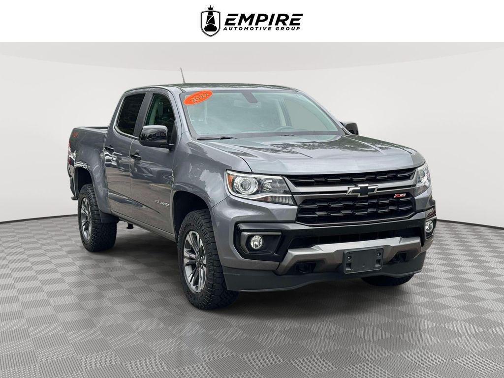 Gray (Satin Steel Metallic) 2022 Chevrolet Colorado Pickup Truck Four-Wheel Drive Automatic