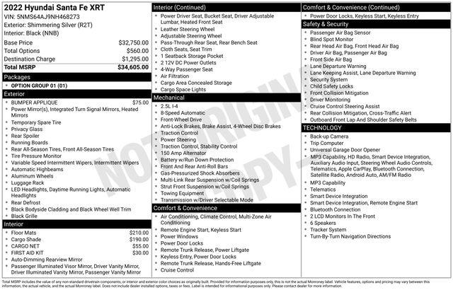 Used 2022 Hyundai Santa Fe XRT For Sale in Olive Branch, MS